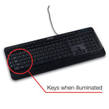 Verbatim Illuminated Wired Keyboard