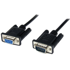 StarTech.com SCNM9FM1MBK DB9 RS232 Serial 9-Pin Null Modem Female to Male Cable, Black