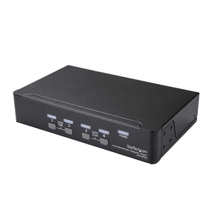 StarTech.com 4 Port DisplayPort KVM Switch w/ Audio & USB Hub - 4K 60Hz - Keyboard, Video, Mouse Computer Switch Box for DP Monitor (SV431DPUA2)