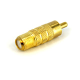 StarTech.com Coaxial to RCA Adapter - RCA to F Type Coaxial - Gold Plated - Male/Female - Coax to RCA Adapter - (RCACOAXMF)