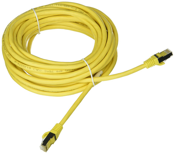 C2G 27268 Cat5e Cable - Snagless Shielded Ethernet Network Patch Cable, Yellow (25 Feet, 7.62 Meters)