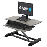 Ergotron 33-458-917 WorkFit-Z Mini Sit-Stand Desktop Standing Desk Converter - Compact Surface