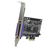 StarTech.com 2 Port PCI Express/PCI-e Parallel Adapter Card - IEEE 1284 with LP Bracket - 2X DB25 (F) PCIE Parallel Port Card (PEX2PECP2)