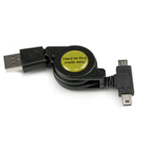 StarTech.com USBRETAUBMB 2.5-Feet Retractable USB to Micro USB and Mini USB Cable