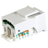 StarTech.com Cat5e Modular Keystone Jack White - Tool-Less - Keystone jack - RJ-45 - white - KEYSTONE2WH