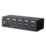 StarTech.com 4-Port Dual Monitor Dual-Link DVI KVM Switch - 4K 60Hz - TAA Compliant KVM Switch (SV431DL2DU3A)