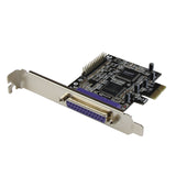 StarTech.com 2 Port PCI Express/PCI-e Parallel Adapter Card - IEEE 1284 with LP Bracket - 2X DB25 (F) PCIE Parallel Port Card (PEX2PECP2)