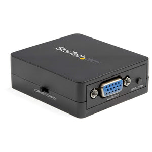 StarTech.com Composite to VGA Video Converter - 1920x1200 - Composite Video Scaler - S Video to VGA Adapter (VID2VGATV3)