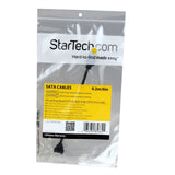 StarTech.com 6in Latching Round SATA to Right Angle SATA Serial ATA Cable - 6" Round Latching Right Angle SATA Cable - Improved Air Flow (LSATARND6R1)