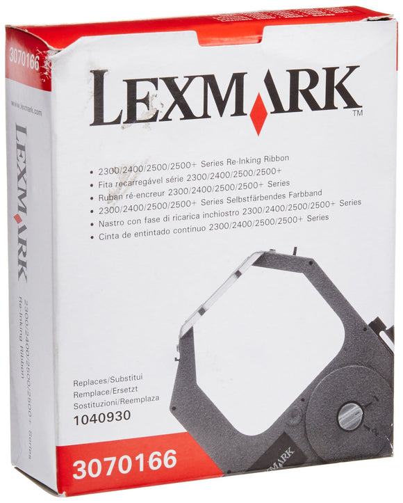 Lexmark 3070166 Re-Inking Printer Ribbon for Lexmark 2300, 2400, 2500 Series