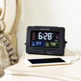 AcuRite 13022 Atomic Dual Alarm Clock with USB Charging and Temperature