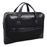 McKlein 18565 USA Harpswell 17" Nylon Dual Compartment Laptop Briefcase Black