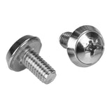 StarTech.com M6 Mounting Screws and Cage Nuts for Server Rack Cabinet 1 Package (CABSCREWM62)