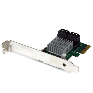 StarTech.com PEXSAT34RH 4 Port PCI Express SATA III 6Gbps RAID Controller Card PCIe SATA 3 Controller Adapter