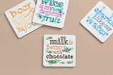 Cricut Coaster Blank, Square Infusible Ink, White