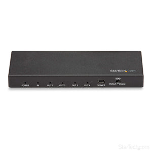 StarTech.com HDMI Splitter - 4-Port - 4K 60Hz - HDMI Splitter 1 in 4 Out - 4 Way HDMI Splitter - HDMI Port Splitter (ST124HD202)