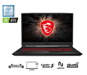 MSI GL75 9SE-076CA 17.3" 144Hz 3ms Gaming Laptop Intel Core i7-9750H RTX2060 16GB 512GB NVMe SSD Win10, Black