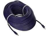 C2G 40940 Velocity 3.5mm M/M Stereo Audio Cable, Aux Cable, Blue (150 Feet, 45.72 Meters)