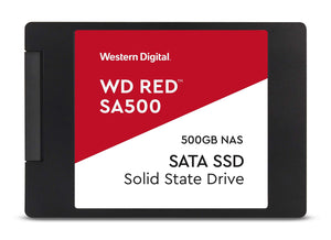 WD Red SA500 NAS 500GB 3D NAND Internal SSD - SATA III 6 GB/S, 2.5"/7mm, Up to 560 MB/S - WDS500G1R0A