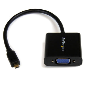 StarTech.com Micro HDMI to VGA Adapter Converter for Smartphones / Ultrabook / Tablet-1920x1200-Micro HDMI Male to VGA Female