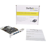 StarTech.com USB 3.1 PCIe Card - 3X USB-A and 1x USB-C - 2X Dedicated Channels - USB C PCIe Card - USB 3.1 Controller Card (PEXUS313AC2V)