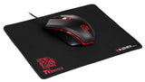 Thermaltake Tt eSPORTS Talon X Ambidextrous Optical RGB Gaming Mouse & Dasher Mouse Pad Combo MO-CPC-WDOOBK-01