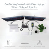 StarTech.com Dual 4K DisplayPort Thunderbolt 3 Docking Station with USB-C Laptop Compatibility - USB 3.1 (Gen 1 & 2) Adaptable - TB3 Dock with 60W PD (TB3CDK2DP)