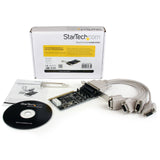 StarTech.com PCI4S954PW 4-Port RS232 PCI Serial Card Adapter with Power Output Components (Black)