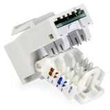 StarTech.com Cat5e Modular Keystone Jack White - Tool-Less - Keystone jack - RJ-45 - white - KEYSTONE2WH