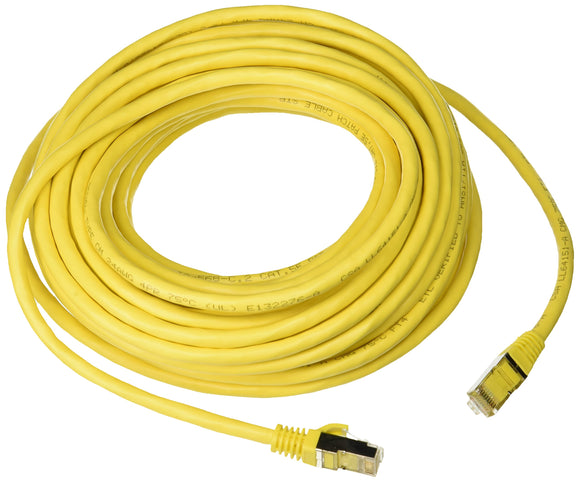 C2G 27273 Cat5e Cable - Snagless Shielded Ethernet Network Patch Cable, Yellow (50 Feet, 15.24 Meters)