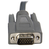 StarTech.com 2-in-1 - USB/VGA Cable - 4 pin USB Type A, HD-15 (M) - HD-15 (M) - 6 ft - Keyboard/Video/Mouse (KVM) Cable - USB, HD-15 (VGA) (M) to HD-15 (VGA) (M) - 6 ft - Black - SVUSBVGA6