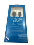 Professional Cable USBAMB-6 Xavier 6-Feet USB Micro for Devices-Retail Packaging-Black