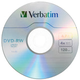 Verbatim DVD-RW 4.7GB 4X with Branded Surface - 30pk Spindle, BLUE/GRAY - 95179