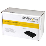 STARTECH S351BU313 USB 3.1 (10Gbps) Enclosure for 3.5" SATA Drives-Supports SATA III (6 Gbps)-Quiet Fan-Less Design-Up to 6TB Drive(S351BU313), Black