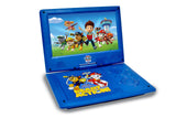 Ematic Nickelodeons Paw Patrol Theme Portable DVD Player with 9-Inch Swivel Screen, Travel Bag and 2 Sets of Headphones, Blue