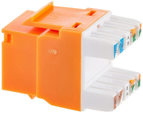 C2G 03795 Cat5e RJ45 Unshielded Keystone Jack, Orange