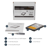 StarTech.com M.2 SSD to 2.5in SATA III Adapter with Protective Housing - M.2 Solid State Drive to 2.5in SATA Converter w/ 9.5mm Height (SAT2M2NGFF25)