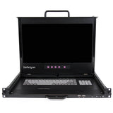 StarTech.com 1U 17" 1080p Dual Rail Rackmount LCD Console w/Fingerprint Reader and Front USB Hub - Rack Mount LCD Console - 1080p Console (RACKCOND17HD)