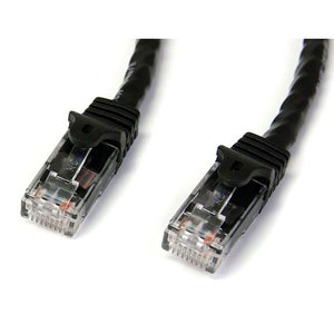 StarTech.com Cat6 Ethernet Cable - 10 ft - Black - Patch Cable - Snagless Cat5 Cable - Network Cable - Ethernet Cord - Cat 6 Cable - 10ft