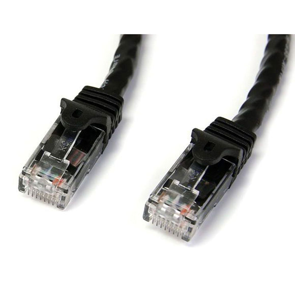 StarTech.com 3 ft. (0.9 m) Cat6 Cable - Power Over Ethernet - Snagless - Black - Ethernet Network Cable (N6PATCH3BK)