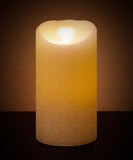 Aluratek ALC3507F 7" Flameless LED Wax Candle with Built-in Timer, Cream