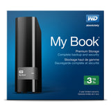 WD My Book 3TB USB 3.0 Hard Drive with Security, Local and Cloud Backup (WDBFJK0030HBK-NESN)