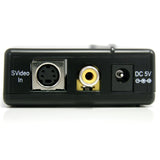 StarTech.com Composite and S-Video to HDMI Converter with Audio - Video converter - composite video, S-video - HDMI - black - VID2HDCON