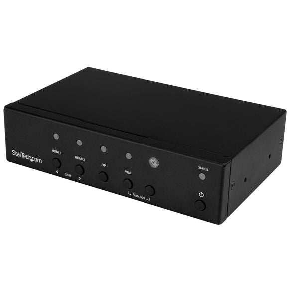 StarTech.com Multi-Input to HDMI Converter Switch - DisplayPort, VGA and Dual-HDMI to HDMI Switch - Priority and Automatic Switch - 4K (HDVGADP2HD)