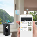 Zmodo Pivot 1080p 360° Rotating Wireless Security Camera and All-in-One Smart Home Hub with 2 Door/Window Sensors