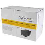 StarTech.com USB 3.0 Dual 3.5in SATA III Hard Drive RAID Enclosure with Fast Charge USB Hub & UASP - 3.5in SATA HDD Enclosure w/ USB Hub (S352BU33HR)