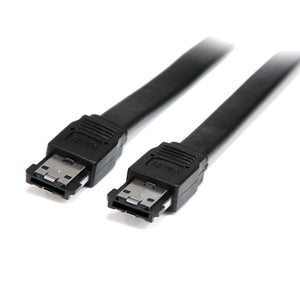 StarTech.com Shielded External eSATA Cable - eSATA cable - Serial ATA 150 - eSATA (M) to eSATA (M) - 3 ft - black - ESATA3