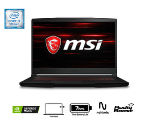 MSI GF63 9SC-059CA15.6" Gaming Laptop(Intel Core i7-9750H GTX1650 16GB DDR4 512GB SSD+1TB HDD) Win10