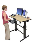 Ergotron WorkFit-D, Sit-Stand Desk (birch)