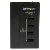 StarTech 4-Port Charging Station for USB Devices with Smart Charging 48-Watts/9.6-Ampere, Dedicated Desktop